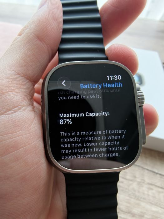 Apple Watch Ultra 1 cu 87% baterie