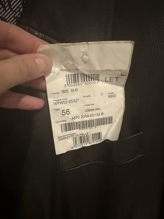 Haina lunga piele naturala Gianfranco Ferre, masura 56, stare perfecta