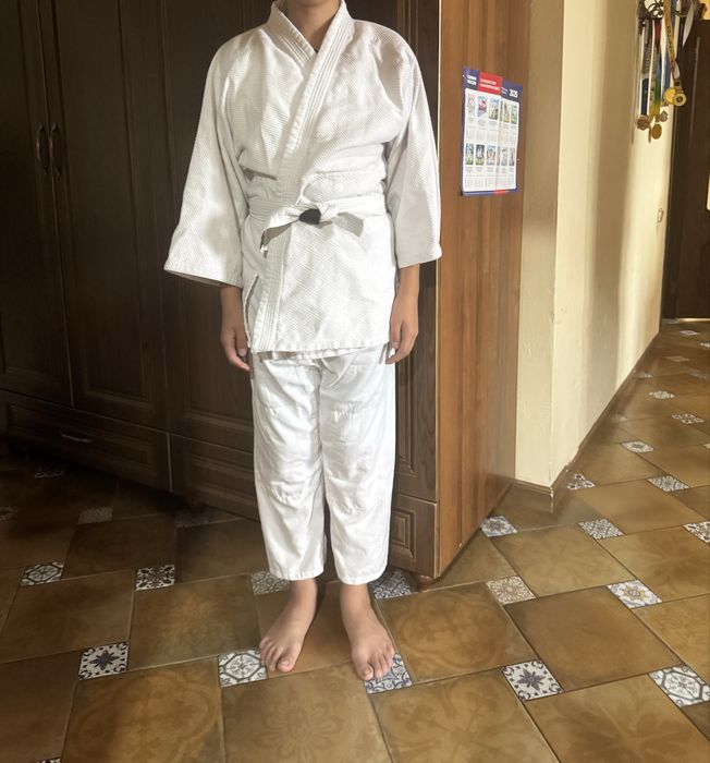 Кимоно хб белое дзюдо, каратэ