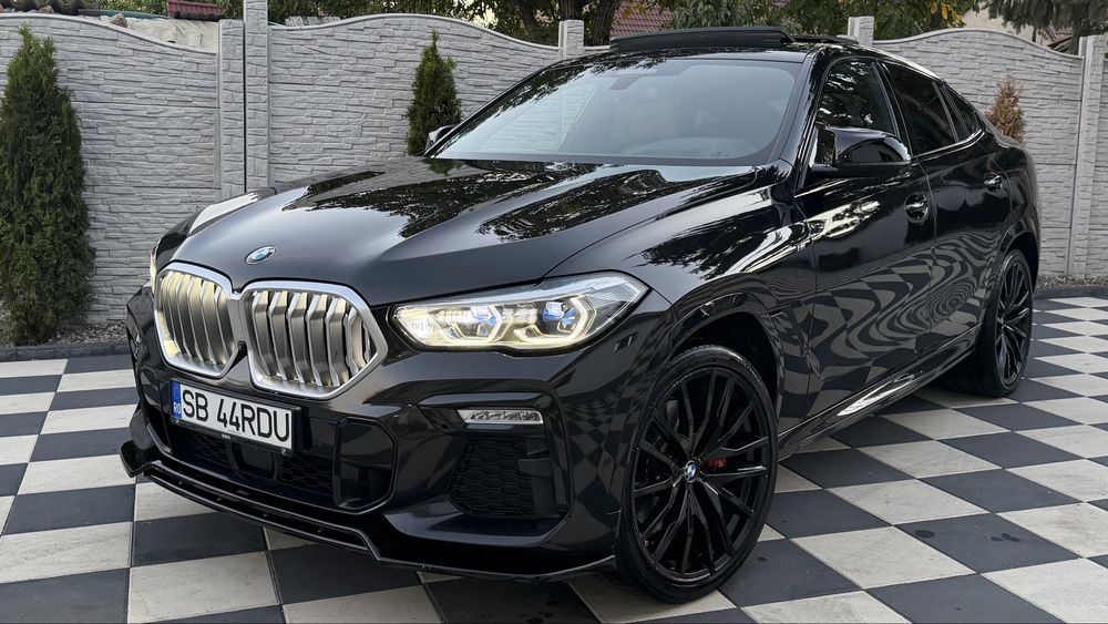 BMW X6 OZN 2021 E6 3.0 D MildHybrid 286 CP XD M-Pachet Int Ext Panoramic Laser Grila Soft Close Jante 22 Gesturi Propietar Impecabil