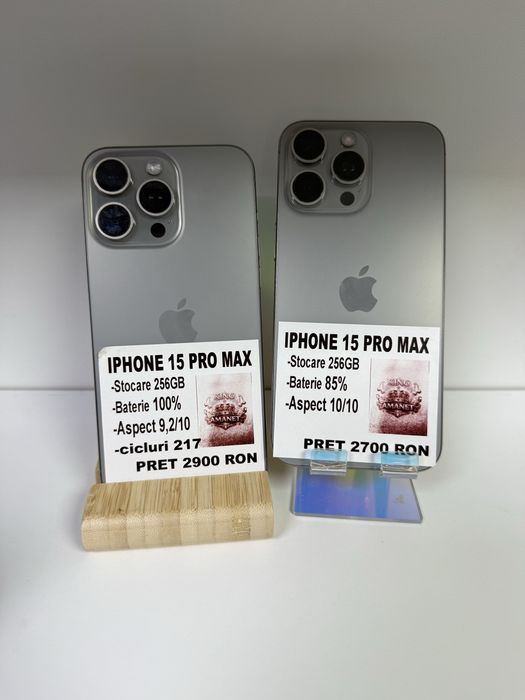 iphone 15 PROMAX 256 baterie 100% Kingamanet