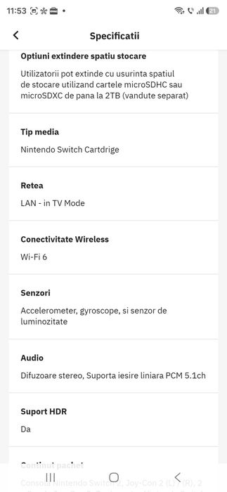 Nintendo switch 2 pachet complet
