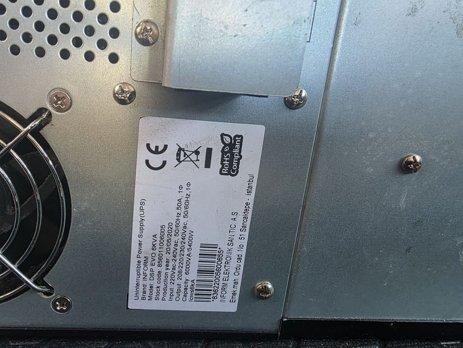 UPS model dsp evo 6KVA.