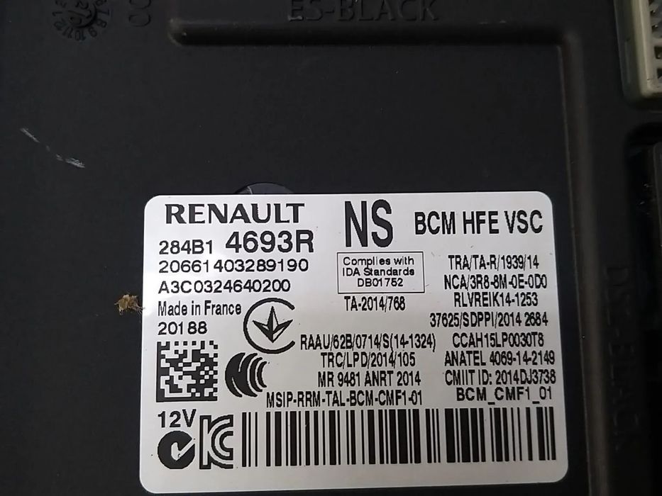 Modul bcm renault kadjar ha hl 284b14693r a3c0324640200