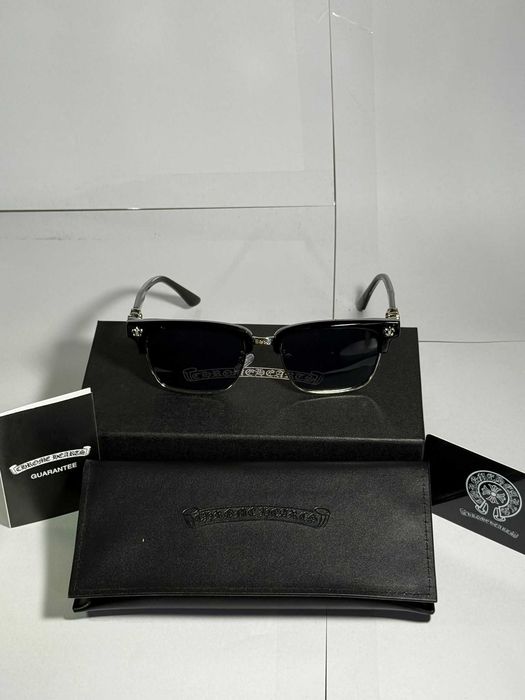 Ochelari de Soare Chrome Hearts Negru & Argintiu