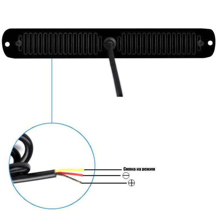 Блиц аварийна светлина с 24 диода 12/24V