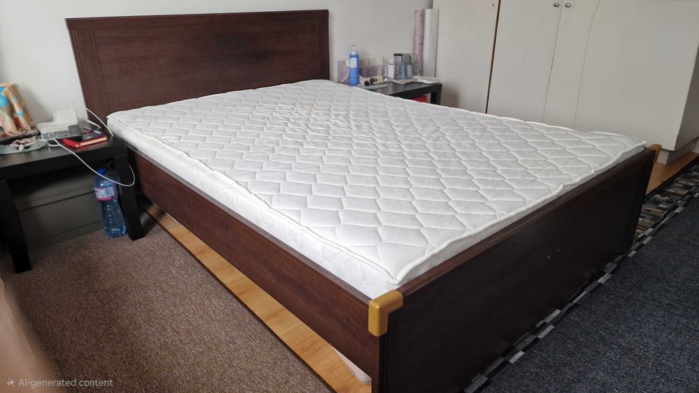 Спалня 140/200 с 4 чекмеджета и метална подматрачна рамка