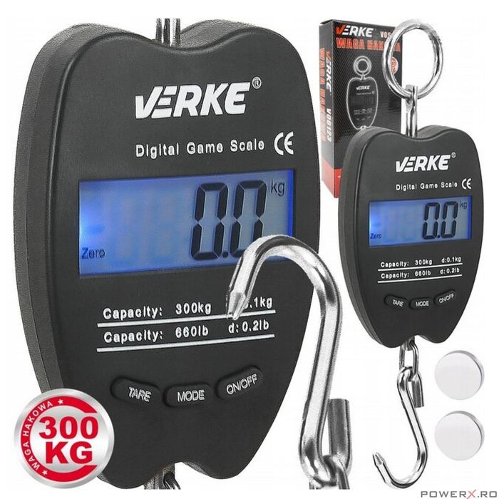 Cantar electronic, capacitate 0,5-300 kg, precizie 100 g, Verke