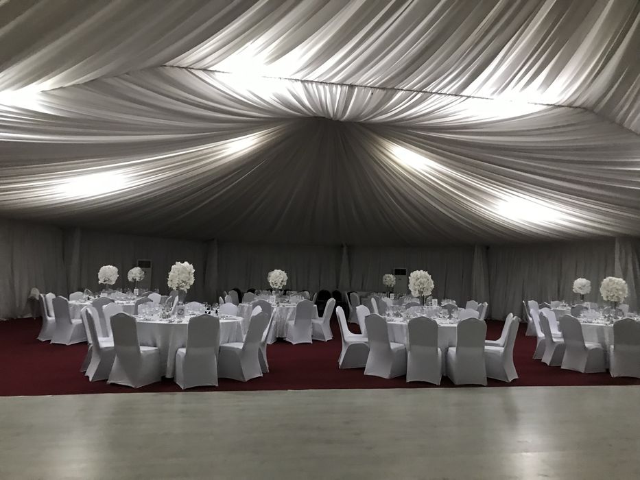 Huse scaune albe lycra pt evenimente