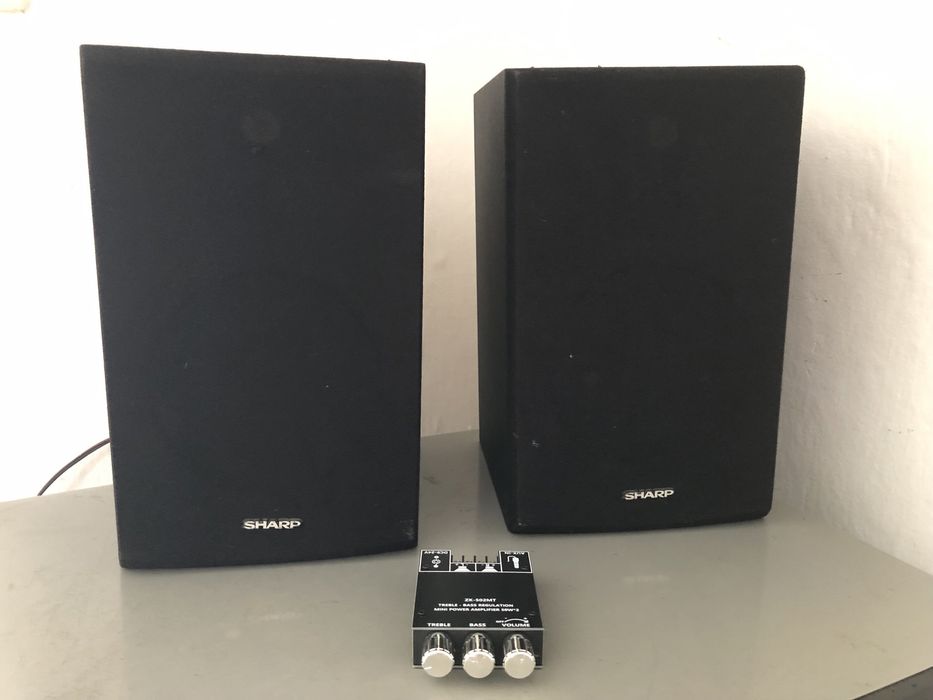 Boxe +mini amplificare cu bluetooth