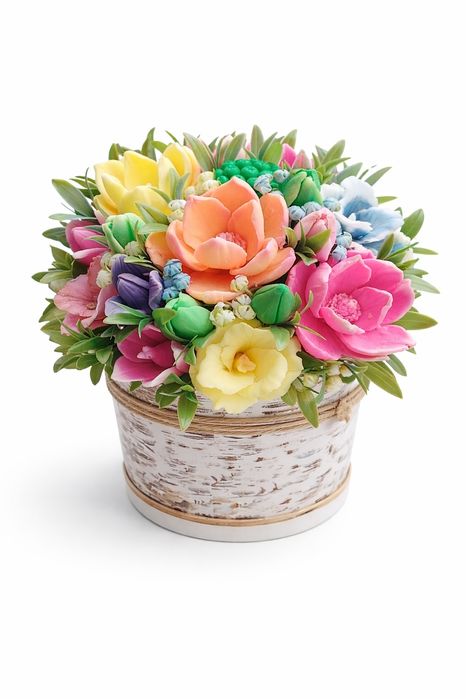 Сапунени цветя за подарък