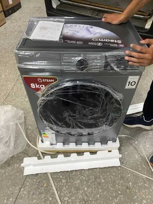 Стиральная машина ziffler 8 кг INVERTOR доставка бесплатно