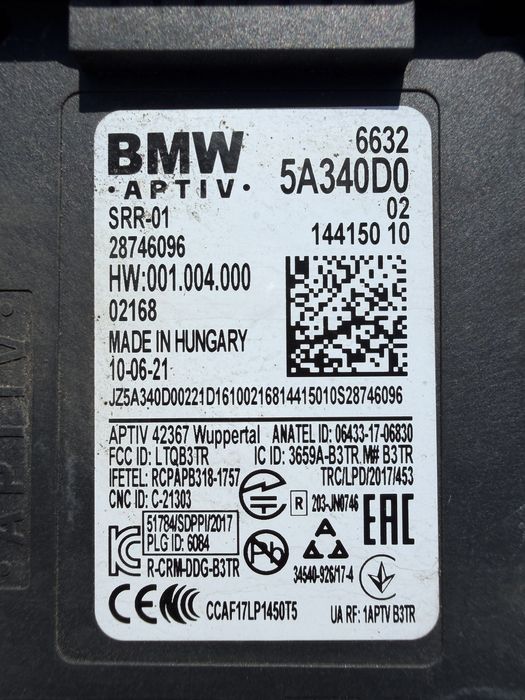 Distronic / Acc / Blind assist BMW Seria 1 2 3 4 5 6 7 X3 X4 X5 X6 X7