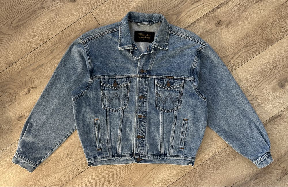 Geaca de Blugi WRANGLER Trucker Anii 90 Albastru Barbati | Marime M