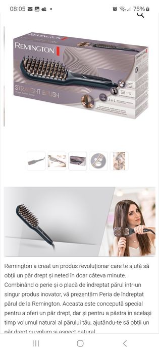 Perie indreptat parul remington