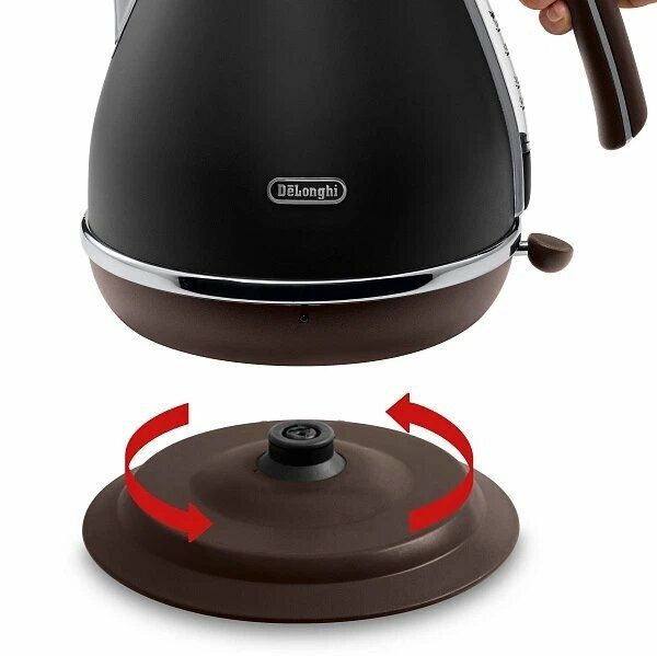 Электрочайник Delonghi Icona Vintage KBOV2001BK, 1.7л, 2000Вт