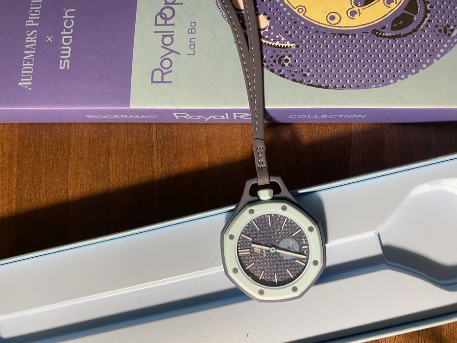 Audemars piguet x swatch Lan ba albastru livrare cu verificare colet full box