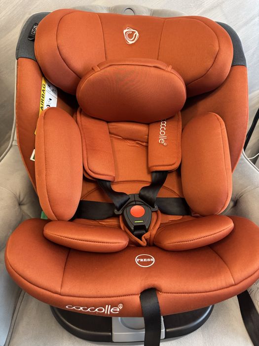 Scaun auto rotativ, Coccolle Atira, iSize 40-150 cm, Cinnamon Brown