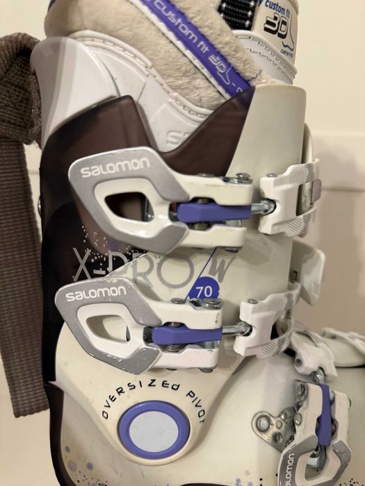Clăpari schi Salomon X-Pro W 70 Albi – damă, mărime 23.5 (36)