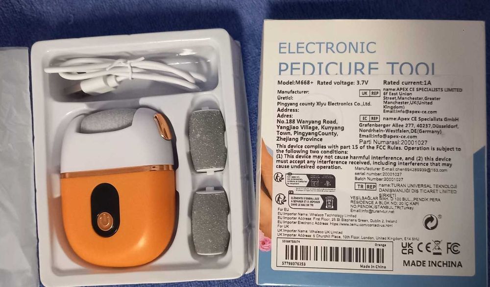 Pila Electrica pentru Talpi si Calcaie cu 3 capete