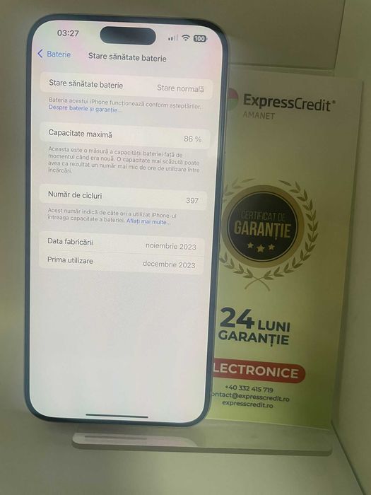 Iphone 15 Pro Max 256Gb (Ag 29 Siraj B34090) Garantie 2 Ani!