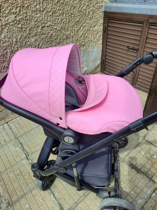 Розова детска количка Baby merc