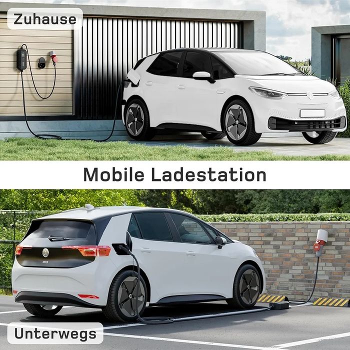 Мобилна зарядна станция dé Type 2, 22kW, CEE 32A + адаптер CEE 16A, 7м