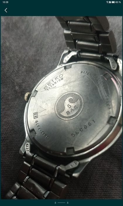 ceas Seiko Titanium vintage, anii 80