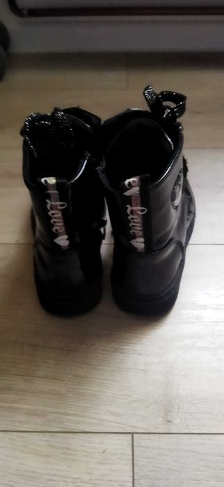 Botine / Ghete fete Nelli Blu - negru - marime 30 - stare f buna