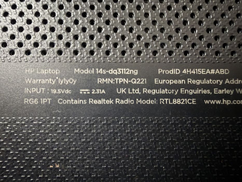 HP Laptop 14s-dq3112ng
