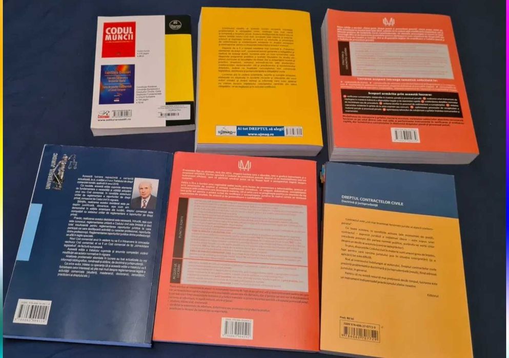 Cărți pentru Facultatea de Drept in stare foarte buna/ noi