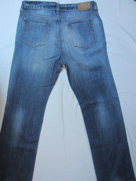 Blugi Calvin Klein, W34 L34,Talie=90cm,Lung=108cm,drepti, stare f.buna