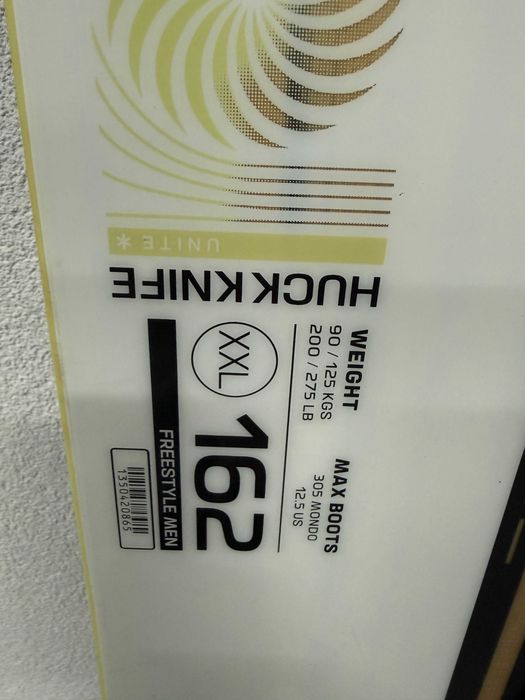 placa snowboard salomon huck knife rtl L162cm