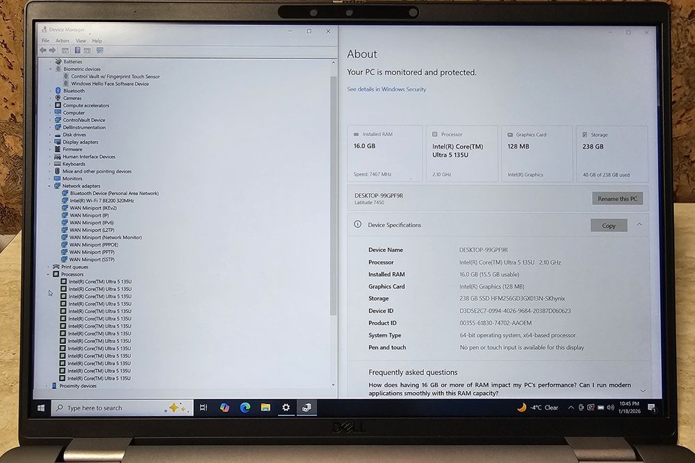 Dell Latitude 7450 i5 135u 16Gb 256Gb