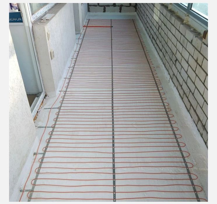 Электрический тёплый пол под стяжку под кафель