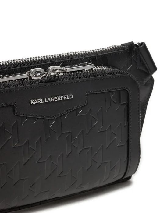 Karl Lagerfeld K/Loom Lea Bumbag | мъжка чанта 100% естествена кожа