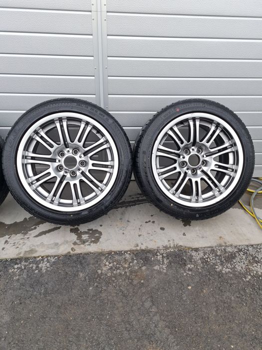 Jante  M + cauciucuri 2 latimi BMW E46-E90-E93 R18 / cod-2229950 OEM