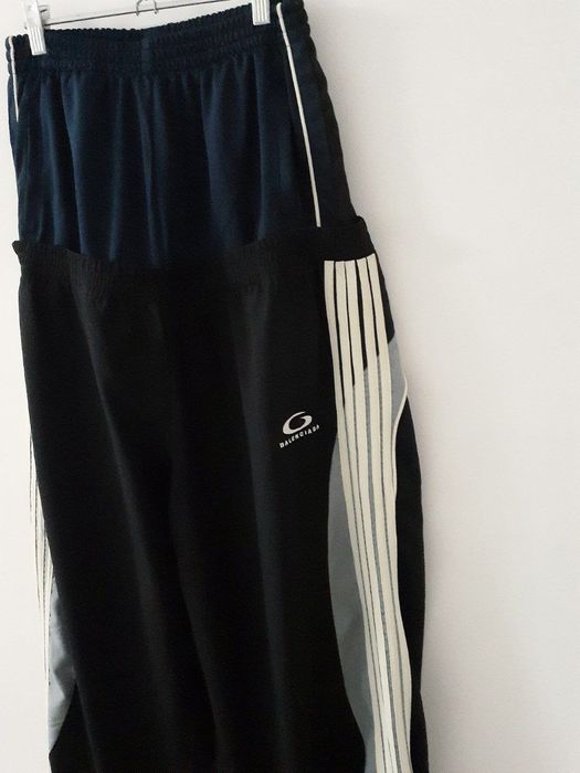 balenciaga cut up track pants