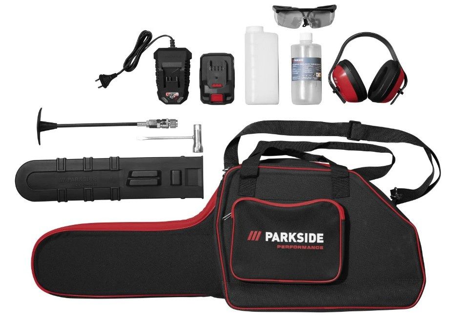 Parkside performance drujba benzina cu START ELECTRIC pe baterie 20V