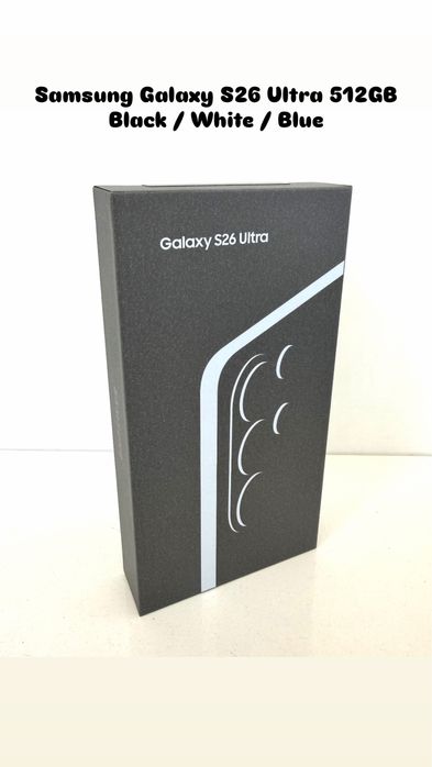 НОВ! Samsung Galaxy S26 Ultra 5G 512GB  Black 2г.Гаранция!
