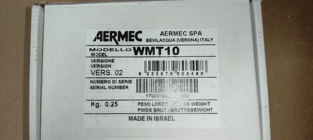 Электронный термостат Aermec WMT10