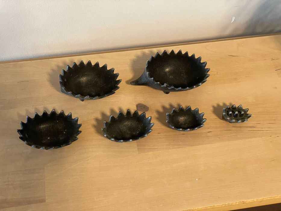 Метален пепелник таралеж - 6 части