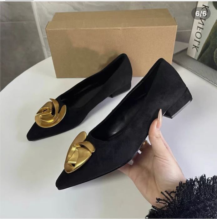 Туфли замшевые лодочки