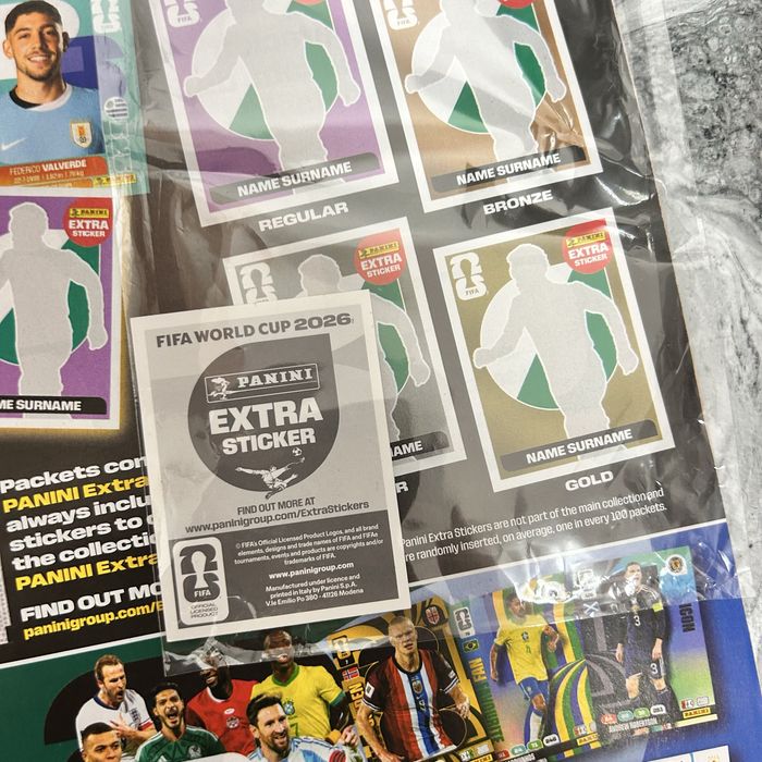 Cristiano Ronaldo Extra sticker gold panini
