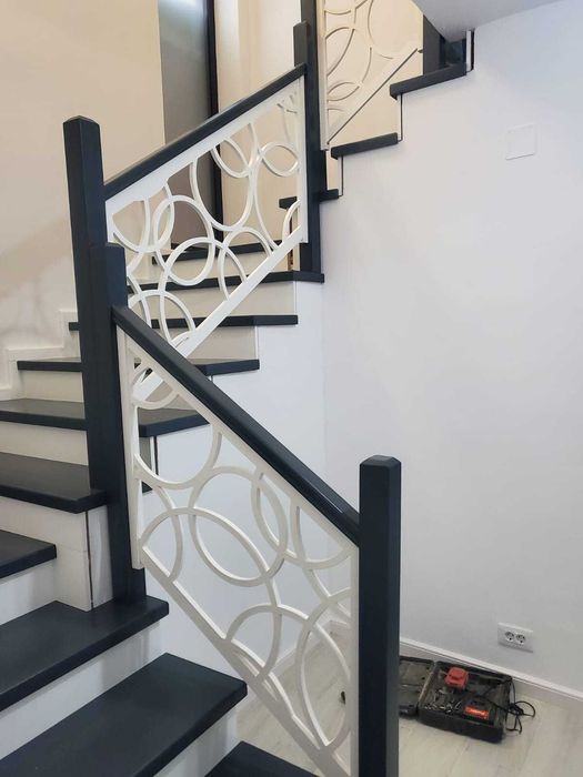 SCARI interioare lemn masiv panouri decorative CNC riflaje parametric