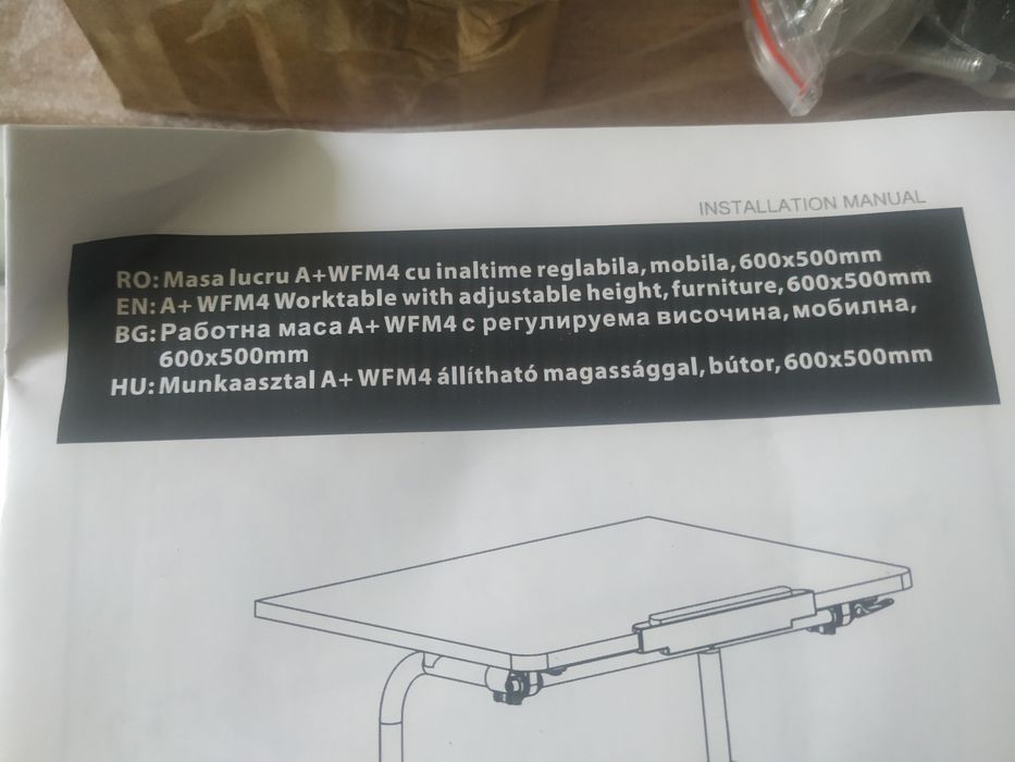 masuta laptop 60x50cm WFM4