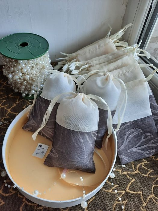 Мешочки для мелких подарков. Ткань.