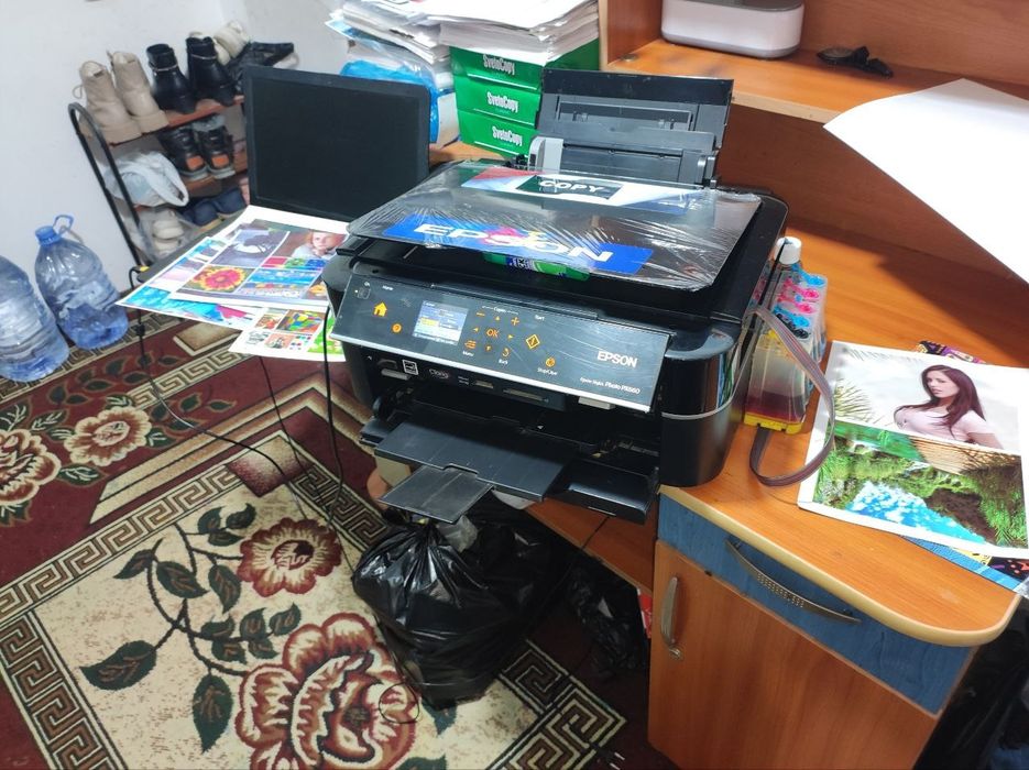 EPSON 660 tezkor kopiya skanerli 6 rangli printer dyuzi 100% aybi yoʻq