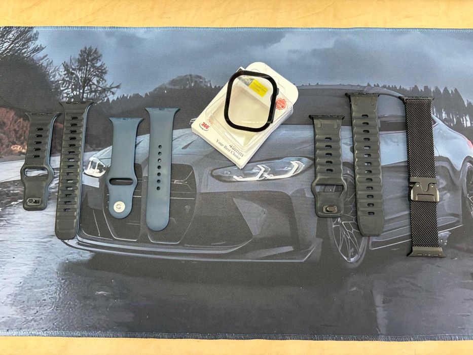 Set Curele Apple Watch + Carcasa Seria 7/8/9/10/11 Ultra 44-45-46-49mm