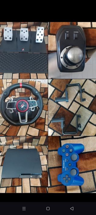 Playstation 3 slim и игровой руль